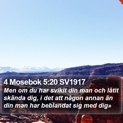4 Mosebok 5:20 SV1917 Bible Verse Image