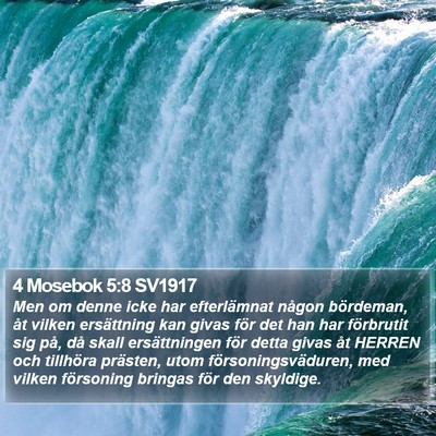4 Mosebok 5:8 SV1917 Bible Verse Image