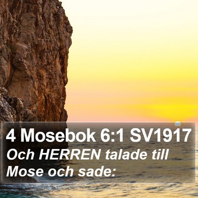 4 Mosebok 6:1 SV1917 Bible Verse Image