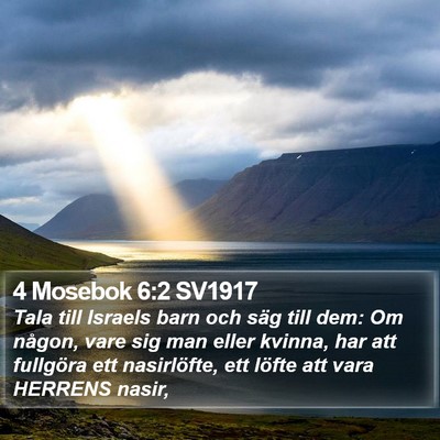 4 Mosebok 6:2 SV1917 Bible Verse Image