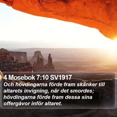 4 Mosebok 7:10 SV1917 Bible Verse Image