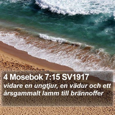 4 Mosebok 7:15 SV1917 Bible Verse Image