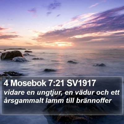 4 Mosebok 7:21 SV1917 Bible Verse Image