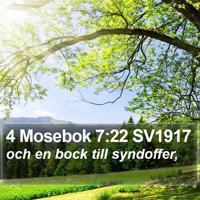 4 Mosebok 7:22 SV1917 Bible Verse Image