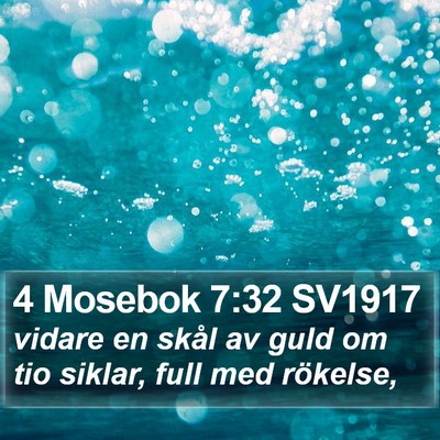 4 Mosebok 7:32 SV1917 Bible Verse Image