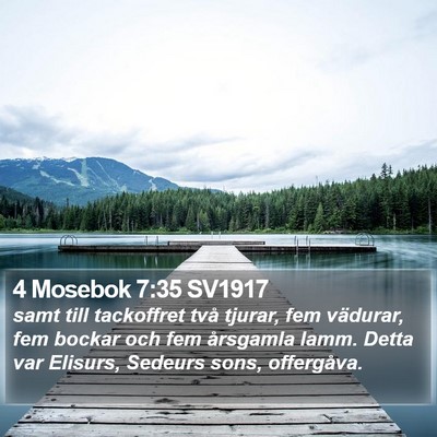 4 Mosebok 7:35 SV1917 Bible Verse Image