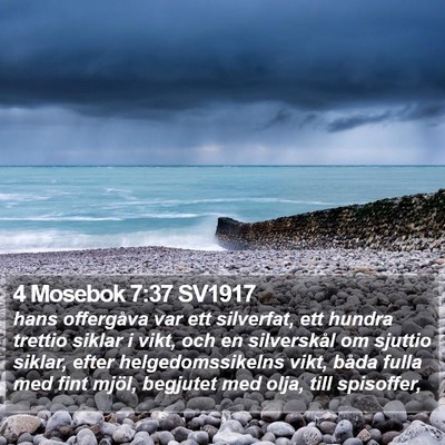 4 Mosebok 7:37 SV1917 Bible Verse Image