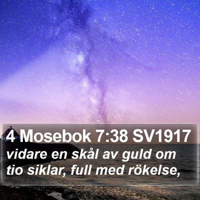 4 Mosebok 7:38 SV1917 Bible Verse Image