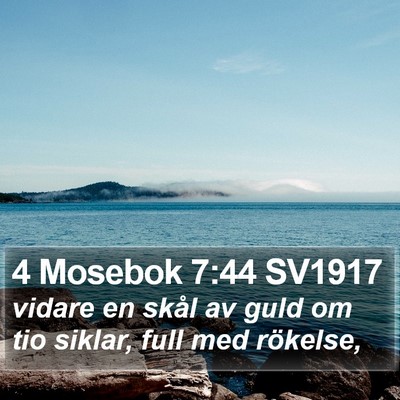 4 Mosebok 7:44 SV1917 Bible Verse Image