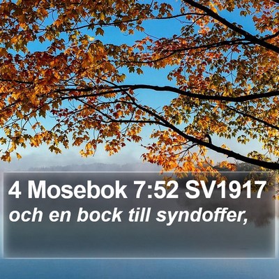 4 Mosebok 7:52 SV1917 Bible Verse Image