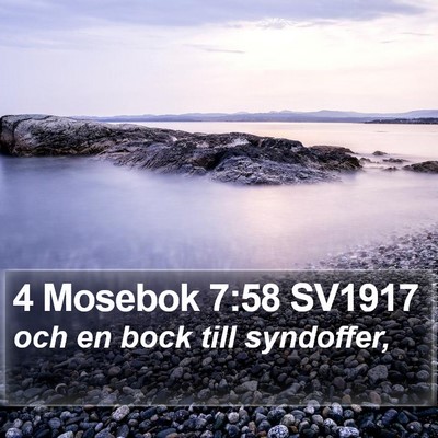 4 Mosebok 7:58 SV1917 Bible Verse Image