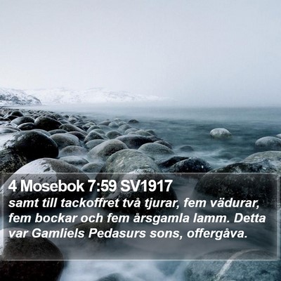 4 Mosebok 7:59 SV1917 Bible Verse Image