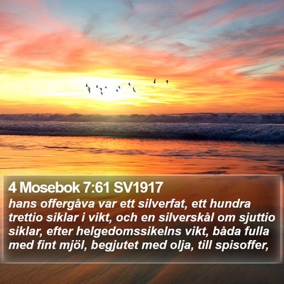 4 Mosebok 7:61 SV1917 Bible Verse Image