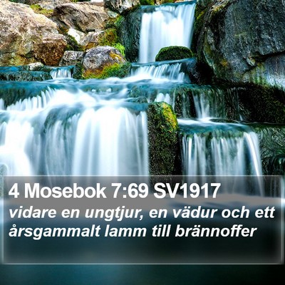 4 Mosebok 7:69 SV1917 Bible Verse Image