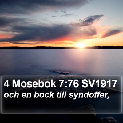 4 Mosebok 7:76 SV1917 Bible Verse Image