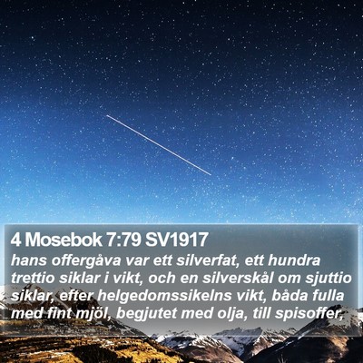 4 Mosebok 7:79 SV1917 Bible Verse Image