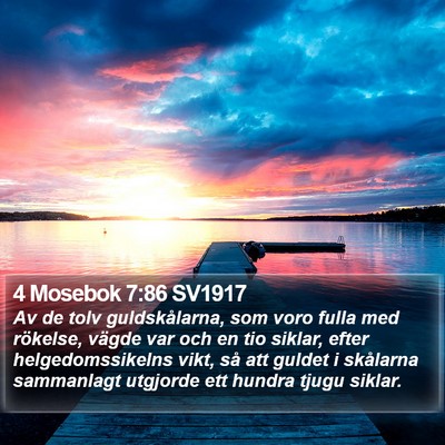 4 Mosebok 7:86 SV1917 Bible Verse Image