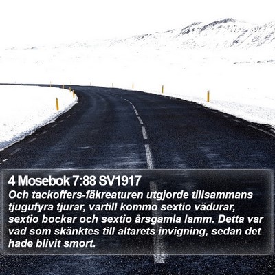 4 Mosebok 7:88 SV1917 Bible Verse Image