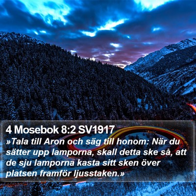 4 Mosebok 8:2 SV1917 Bible Verse Image