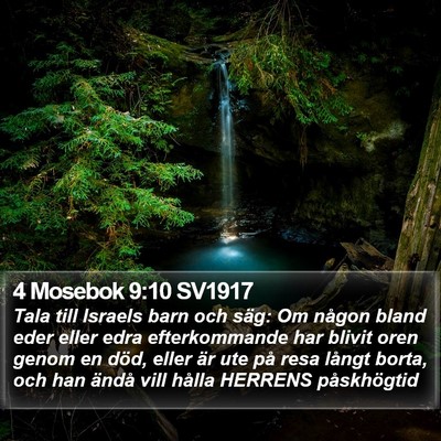 4 Mosebok 9:10 SV1917 Bible Verse Image
