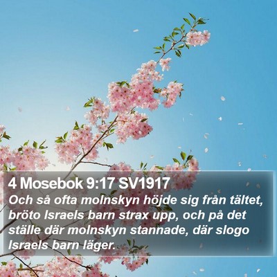 4 Mosebok 9:17 SV1917 Bible Verse Image