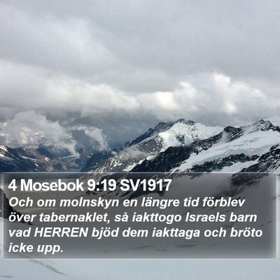 4 Mosebok 9:19 SV1917 Bible Verse Image