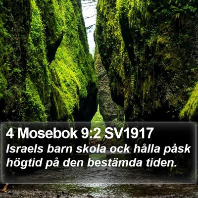 4 Mosebok 9:2 SV1917 Bible Verse Image