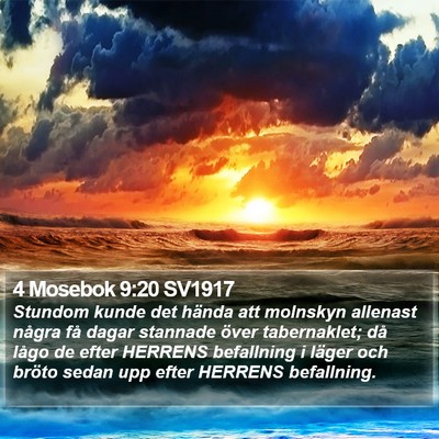 4 Mosebok 9:20 SV1917 Bible Verse Image