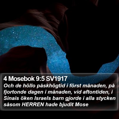 4 Mosebok 9:5 SV1917 Bible Verse Image
