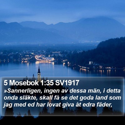5 Mosebok 1:35 SV1917 Bible Verse Image