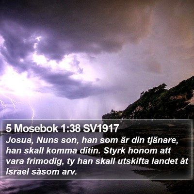 5 Mosebok 1:38 SV1917 Bible Verse Image