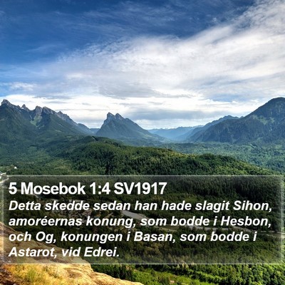 5 Mosebok 1:4 SV1917 Bible Verse Image
