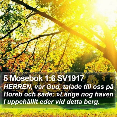 5 Mosebok 1:6 SV1917 Bible Verse Image