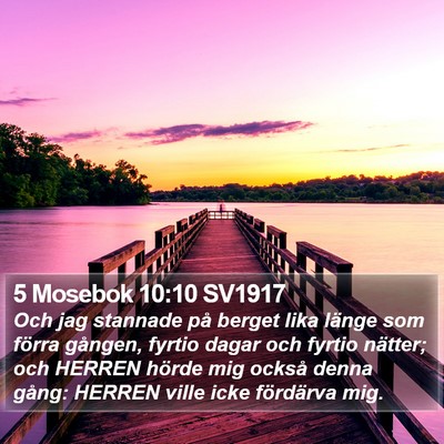 5 Mosebok 10:10 SV1917 Bible Verse Image