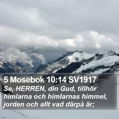 5 Mosebok 10:14 SV1917 Bible Verse Image