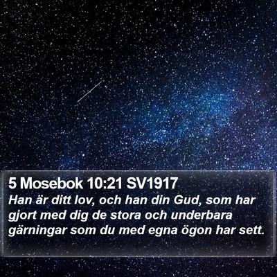 5 Mosebok 10:21 SV1917 Bible Verse Image