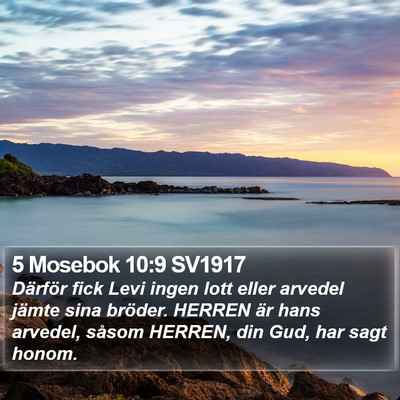 5 Mosebok 10:9 SV1917 Bible Verse Image