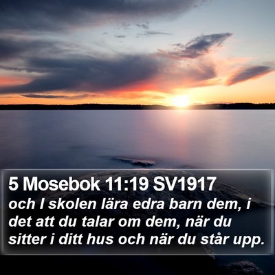 5 Mosebok 11:19 SV1917 Bible Verse Image