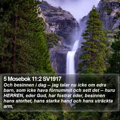 5 Mosebok 11:2 SV1917 Bible Verse Image