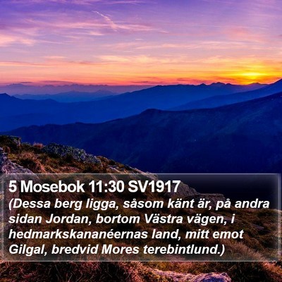 5 Mosebok 11:30 SV1917 Bible Verse Image