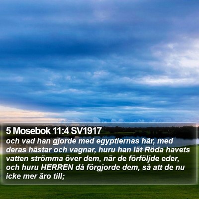 5 Mosebok 11:4 SV1917 Bible Verse Image