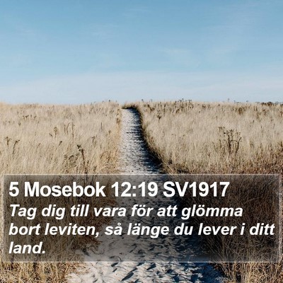 5 Mosebok 12:19 SV1917 Bible Verse Image