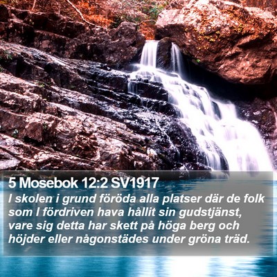 5 Mosebok 12:2 SV1917 Bible Verse Image
