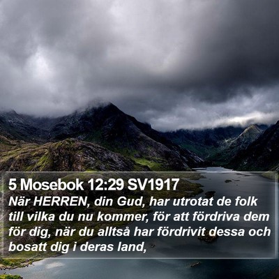 5 Mosebok 12:29 SV1917 Bible Verse Image