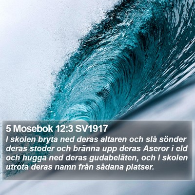 5 Mosebok 12:3 SV1917 Bible Verse Image