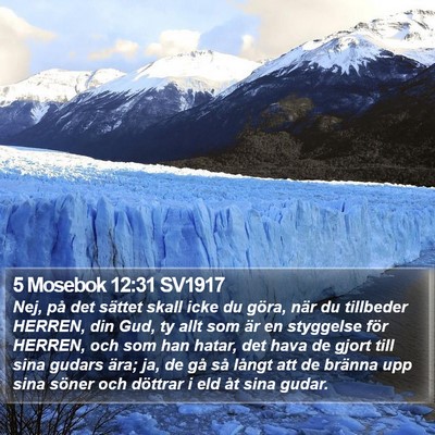 5 Mosebok 12:31 SV1917 Bible Verse Image