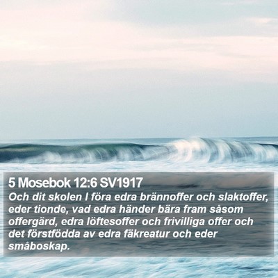 5 Mosebok 12:6 SV1917 Bible Verse Image