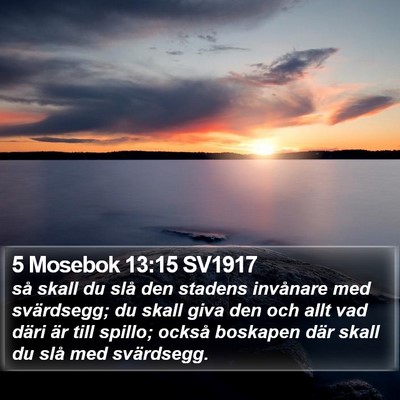 5 Mosebok 13:15 SV1917 Bible Verse Image