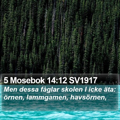 5 Mosebok 14:12 SV1917 Bible Verse Image