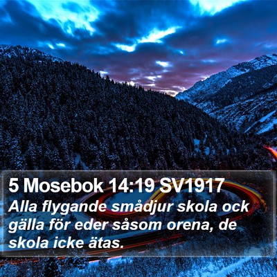 5 Mosebok 14:19 SV1917 Bible Verse Image
